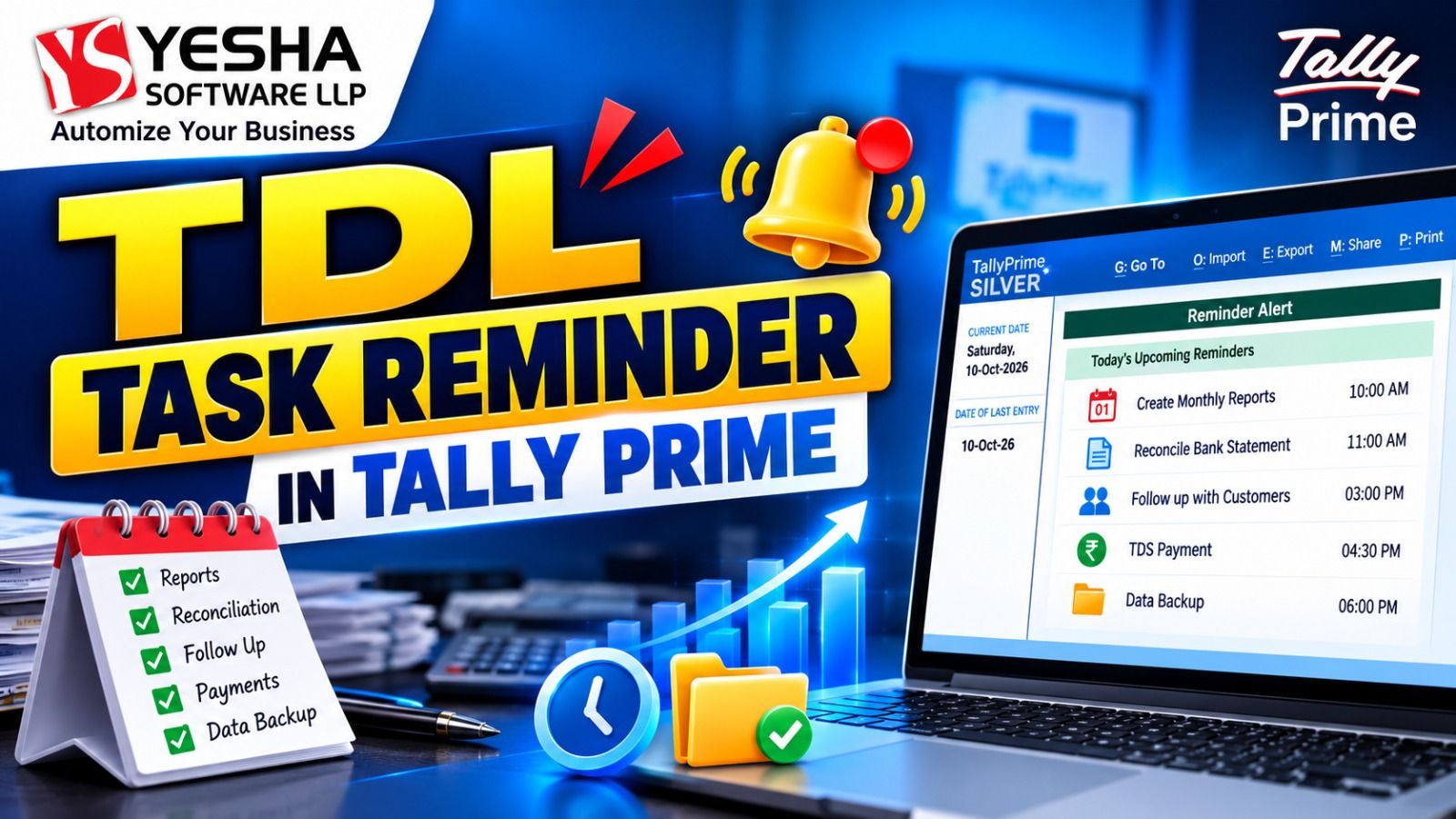 Task Reminder in Tally Prime